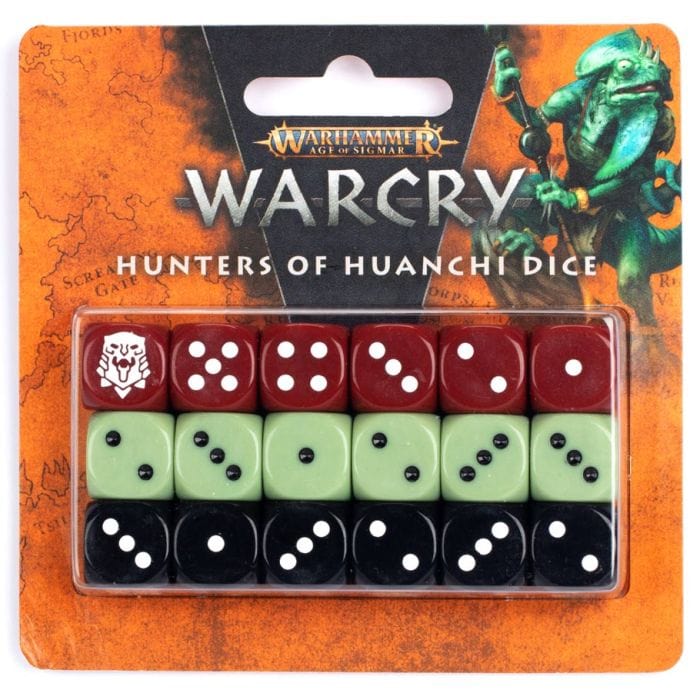 111 - 73 Warhammer Age of Sigmar: Warcry: Hunters of Huanchi Dice Set - Lost City Toys