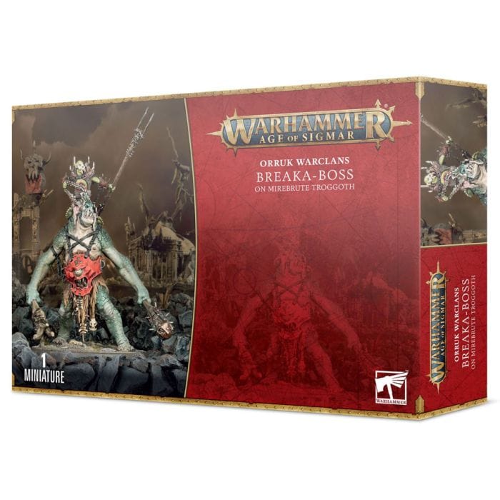 89 - 68 Warhammer Age of Sigmar: Orruk Warclans: Breaka - Boss on Mirebrute Troggoth - Lost City Toys