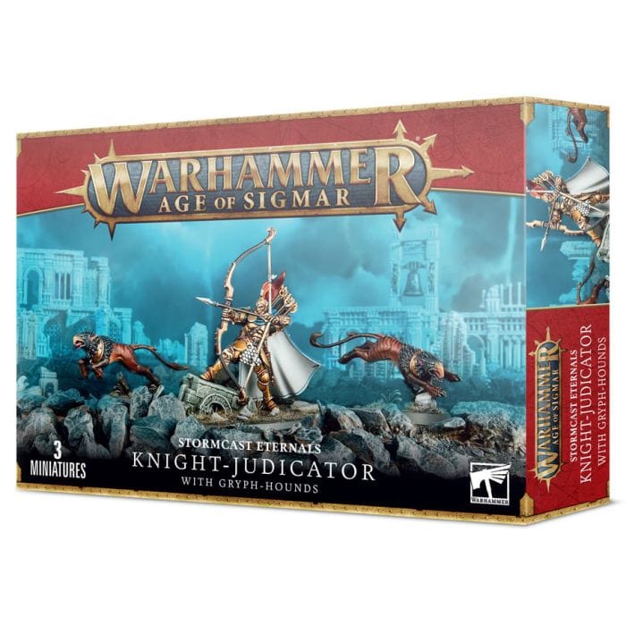 96 - 49 Warhammer: Stormcast Eternals: Knight - Judicator with Gryph - hounds - Lost City Toys