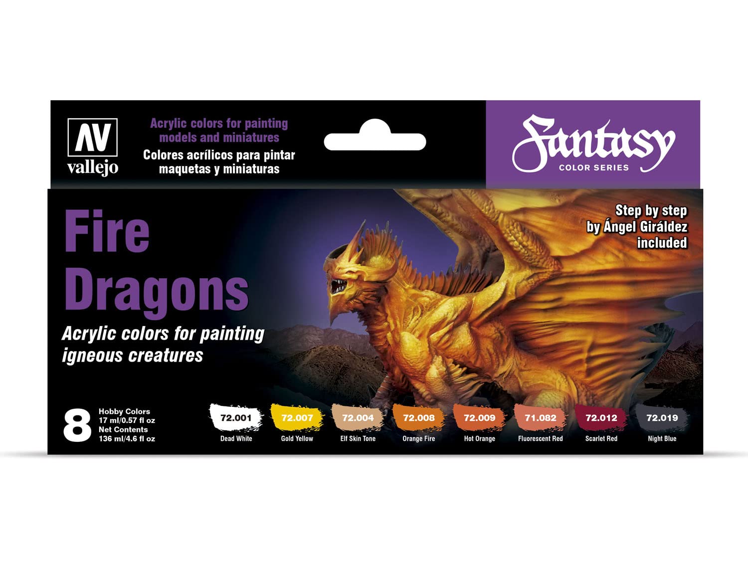 Acrylicos Vallejo, S.L. Accessories Acrylicos Vallejo Fantasy Color: Fire Dragons
