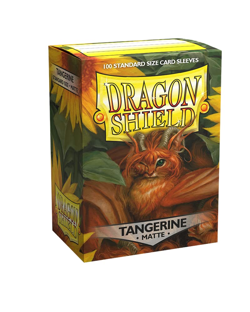 Arcane Tinmen Accessories Arcane Tinmen Dragon Shields: (100) Matte Tangerine (DISPLAY 10)