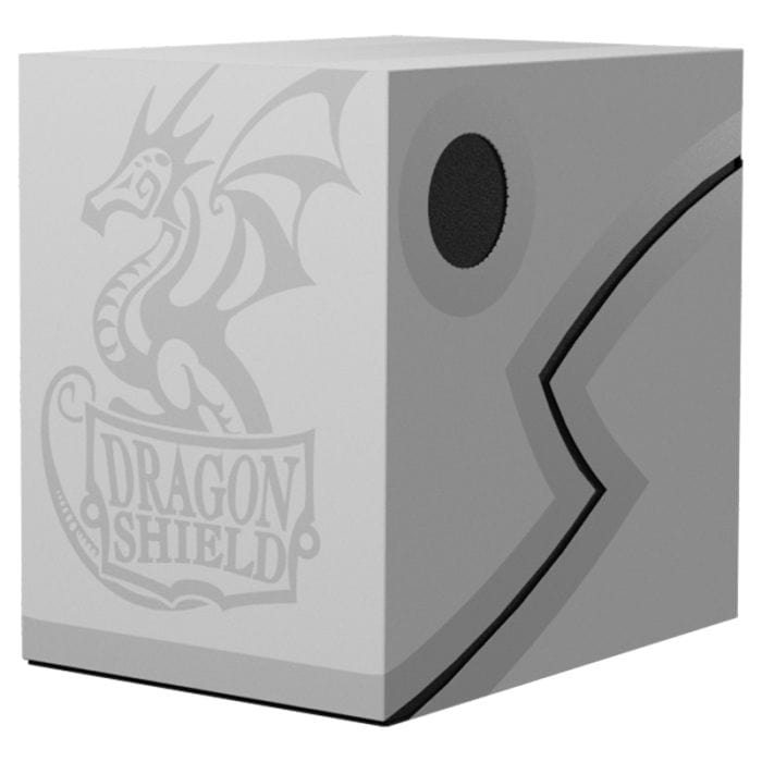 Arcane Tinmen Deck Box: Dragon Shield: Double Shell: Ashen White/Black - Lost City Toys