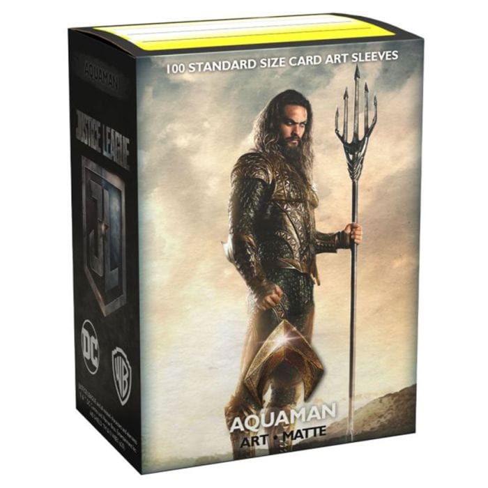 Arcane Tinmen Deck Protector: Art: Matte Justice League: Aquaman (100) - Lost City Toys