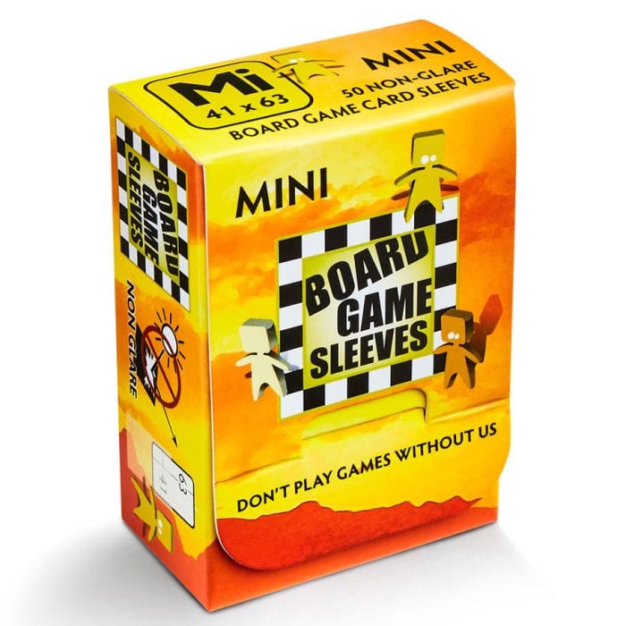 Arcane Tinmen Deck Protector: Board Game Sleeve: Non - Glare: Mini Yellow (50) - Lost City Toys