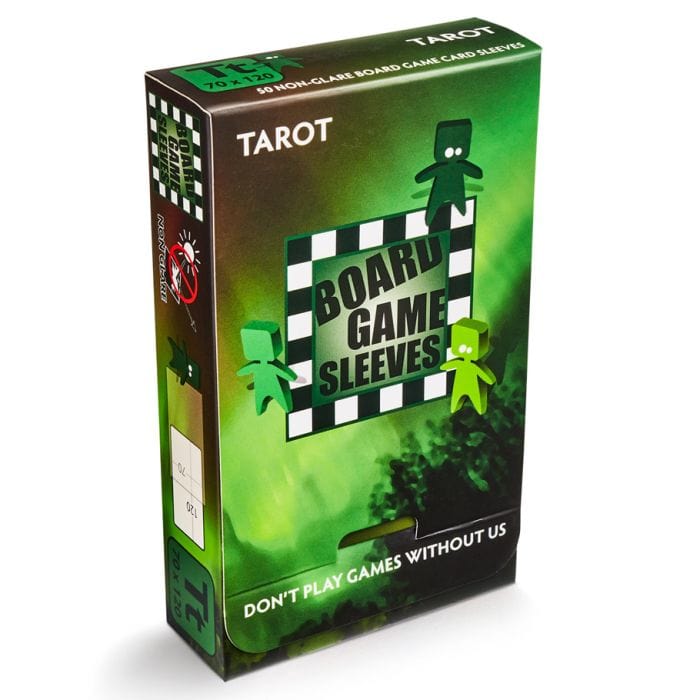 Arcane Tinmen Deck Protector: Board Game Sleeve: Non - Glare: Tarot Green (50) - Lost City Toys