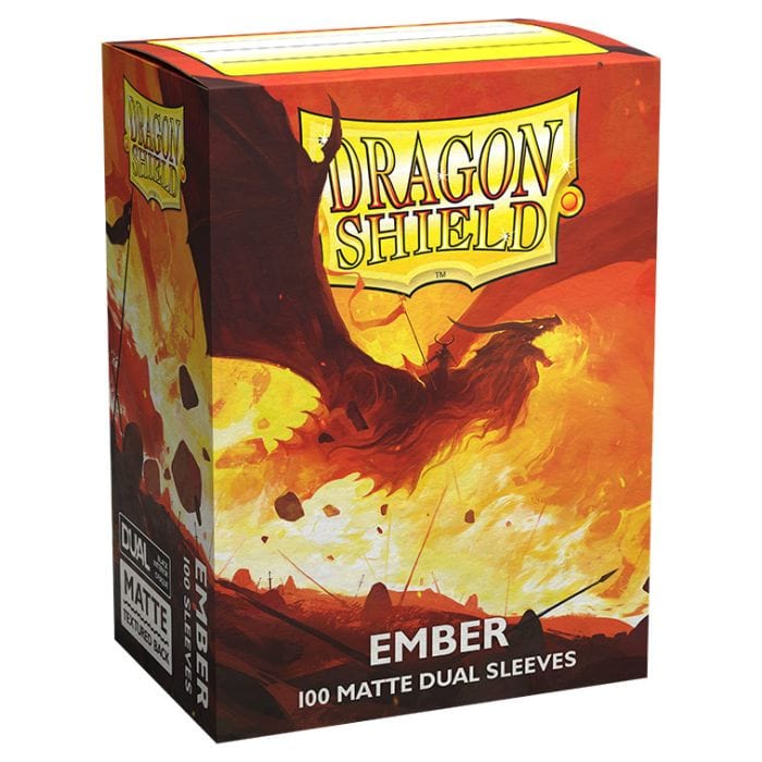 Arcane Tinmen Deck Protector: Dragon Shield: Dual Matte: Ember (100) - Lost City Toys