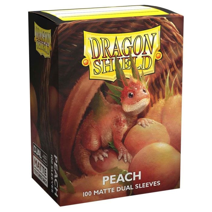 Arcane Tinmen Deck Protector: Dragon Shield: Dual Matte: Peach (100) - Lost City Toys