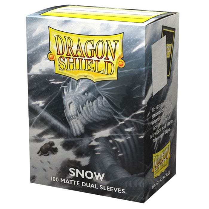 Arcane Tinmen Deck Protector: Dragon Shield: Dual Matte: Snow (100) - Lost City Toys