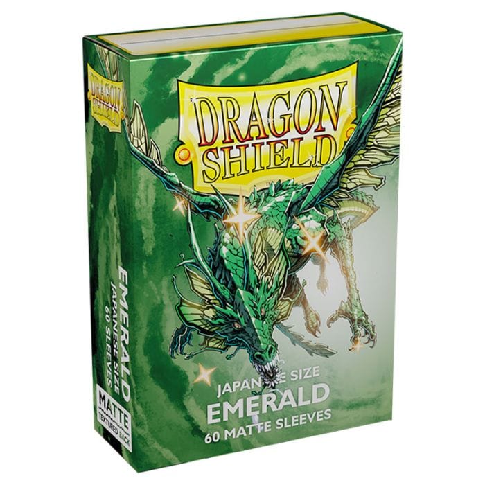 Arcane Tinmen Deck Protector: Dragon Shield: Japanese: Emerald (60) - Lost City Toys