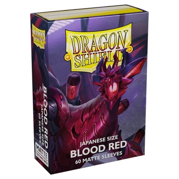Arcane Tinmen Deck Protector: Dragon Shield: Japanese: Matte: Blood Red (60) - Lost City Toys