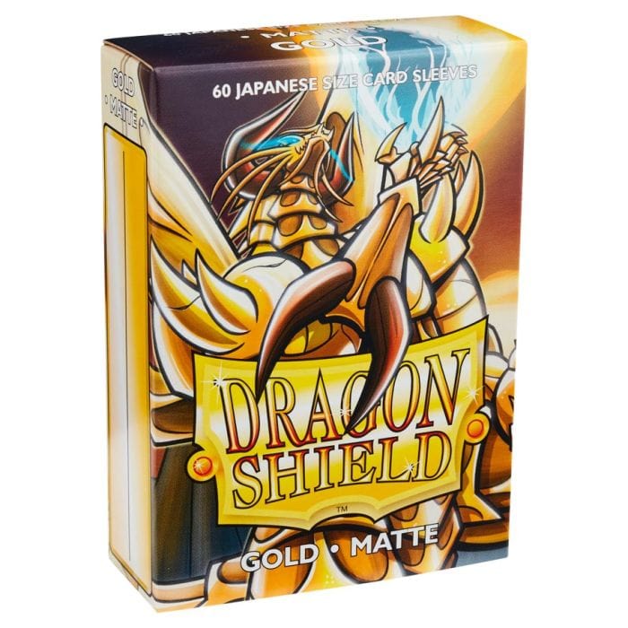 Arcane Tinmen Deck Protector: Dragon Shield: Japanese: Matte: Gold (60) - Lost City Toys