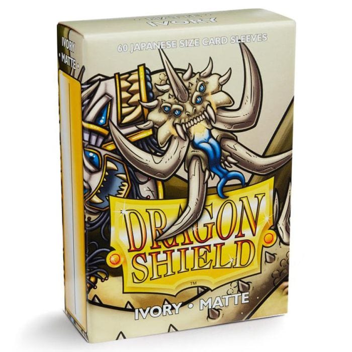Arcane Tinmen Deck Protector: Dragon Shield: Japanese: Matte: Ivory (60) - Lost City Toys