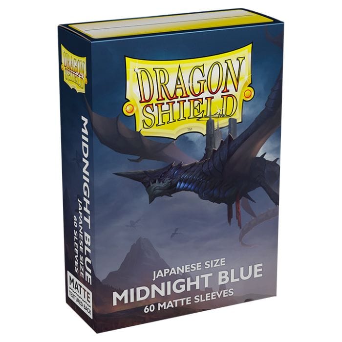 Arcane Tinmen Deck Protector: Dragon Shield: Japanese: Matte: Midnight Blue (60) - Lost City Toys