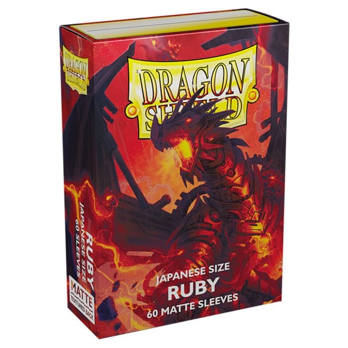 Arcane Tinmen Deck Protector: Dragon Shield: Japanese: Matte: Ruby (60) - Lost City Toys