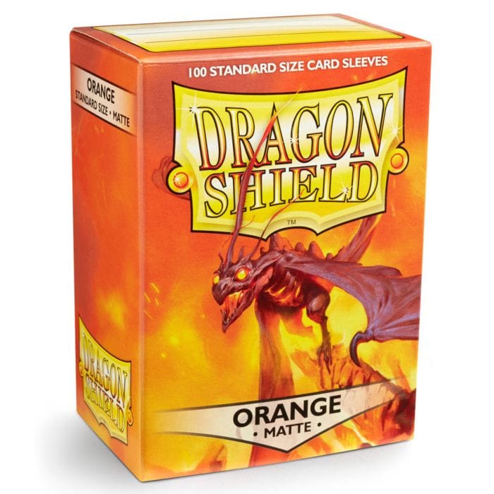 Arcane Tinmen Deck Protector: Dragon Shield: Matte: Orange (100) - Lost City Toys