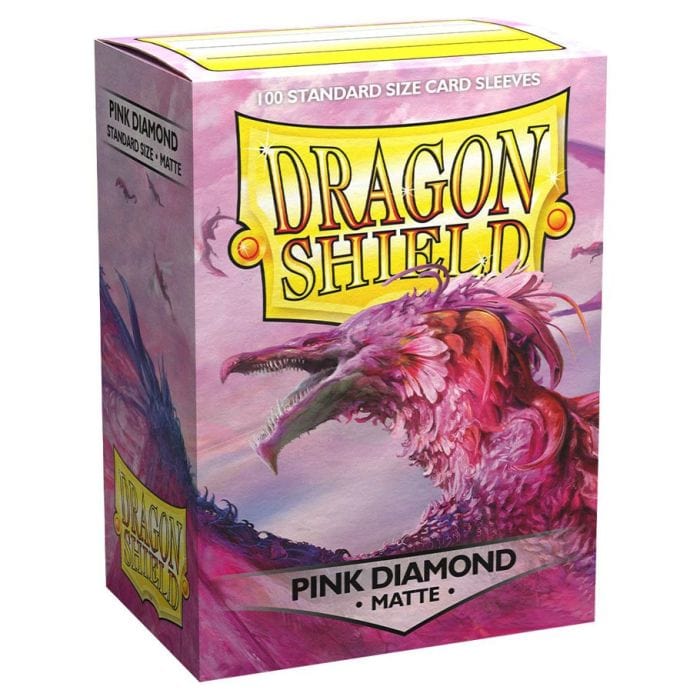 Arcane Tinmen Deck Protector: Dragon Shield: Matte: Pink Diamond (100) - Lost City Toys