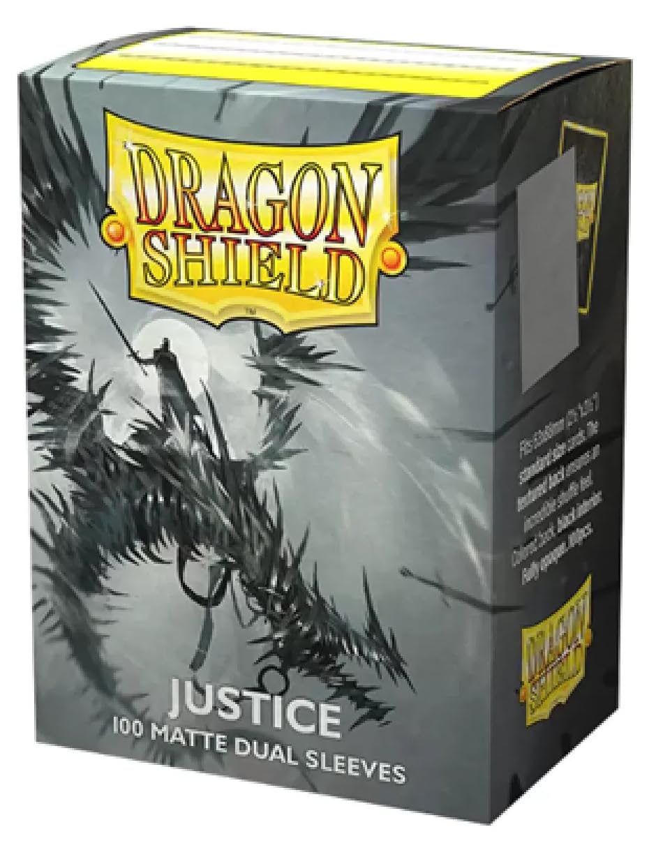 Arcane Tinmen Dragon Shields: (100) Matte Dual - Justice (DISPLAY 10) - Lost City Toys