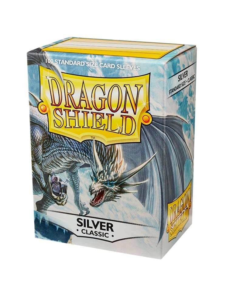 Arcane Tinmen Dragon Shields: (100) Silver (DISPLAY 10) - Lost City Toys