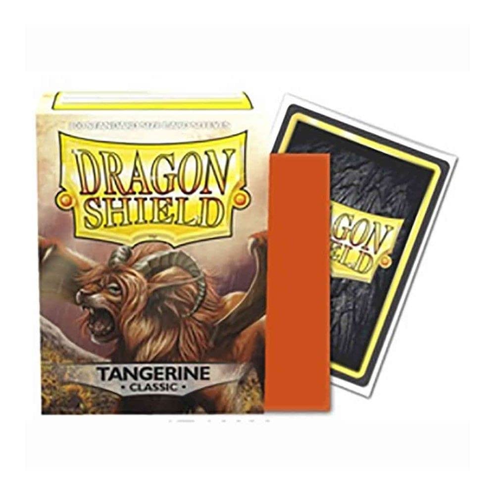 Arcane Tinmen Dragon Shields: (100) Tangerine (DISPLAY 10) - Lost City Toys