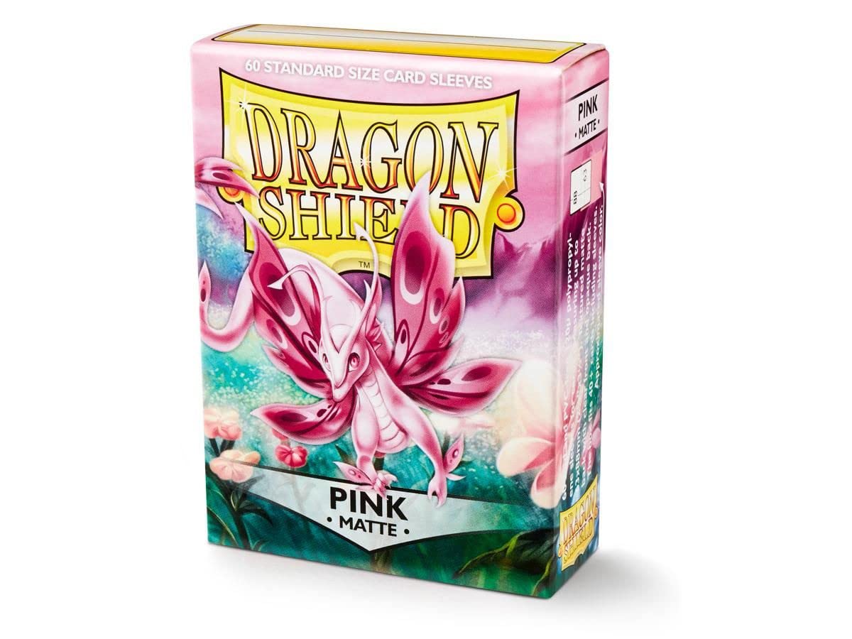 Arcane Tinmen Dragon Shields: (60) Matte Pink (DISPLAY 10) - Lost City Toys