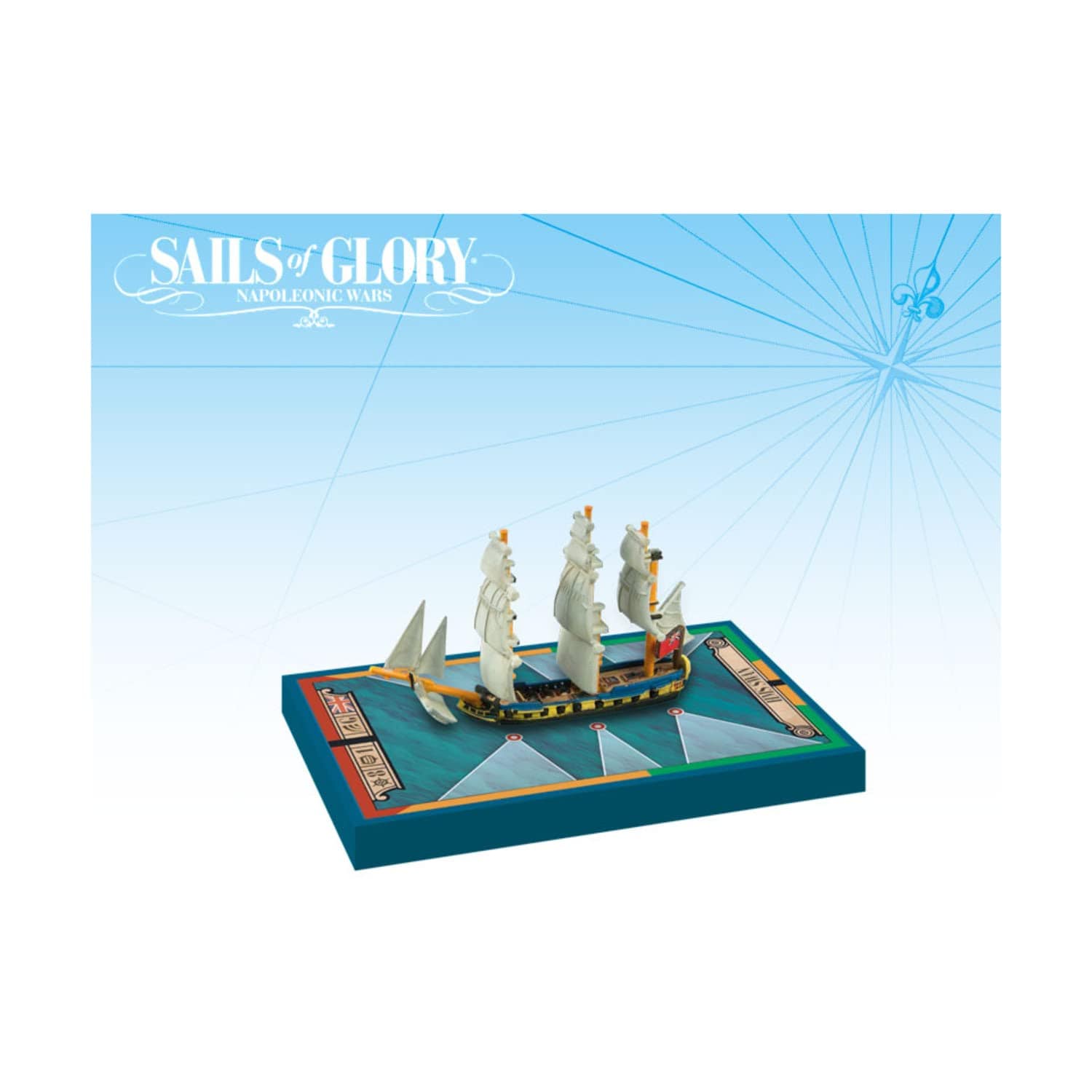 Ares Games Sails of Glory: HMS Swan 1767 British Ship Sloop Ship Pack - Lost City Toys