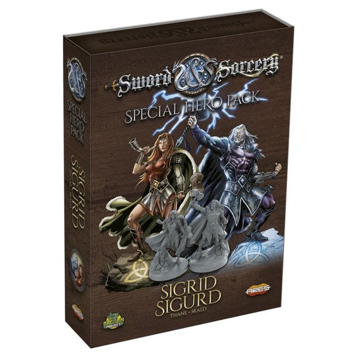 Ares Games Sword & Sorcery: Thane/Skald (Sigrid/Sigurd) Hero Pack - Lost City Toys