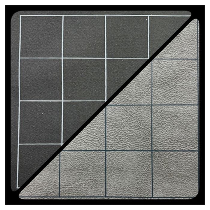 """Battlemat: Reversible Squares Black/Grey (23 1/2"""" x 26"""" Playing Surface)""" - Lost City Toys