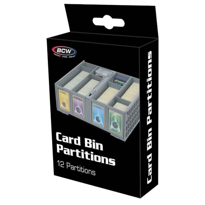 BCW Diversified Card Accessories BCW Diversified Collectible Card Bin Partitions Gray (12)