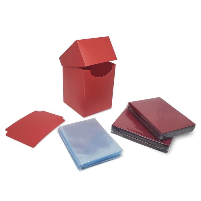 BCW Diversified Card Accessories BCW Diversified Deck Protector: Deck Guard: Elite2: Combo Pack Red (100)