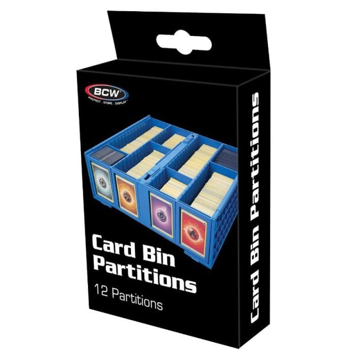 BCW Diversified Card Accessories BCW Diversified Graded Card Bin Partitions Blue (12)