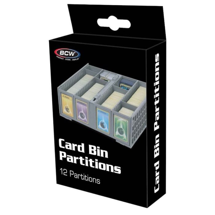 BCW Diversified Collectible Card Bin Partitions Gray (12) - Lost City Toys