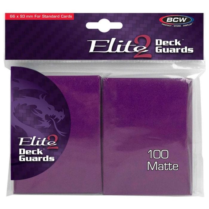 BCW Diversified Deck Protector: Deck Guard: Elite2: Matte Mulberry (100) - Lost City Toys
