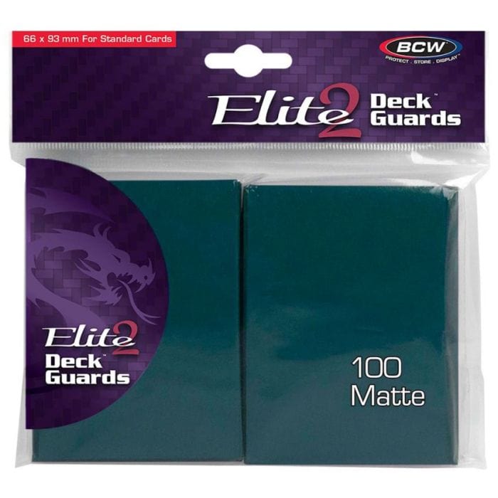 BCW Diversified Deck Protector: Deck Guard: Elite2: Matte Teal (100) - Lost City Toys