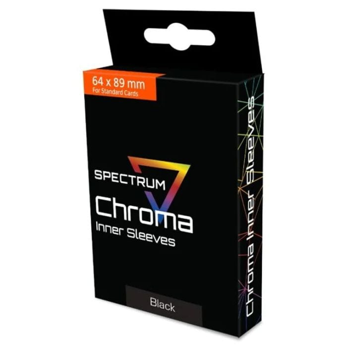 BCW Diversified Deck Protector: Spectrum: Chroma Inner Sleeves: Black (100) - Lost City Toys