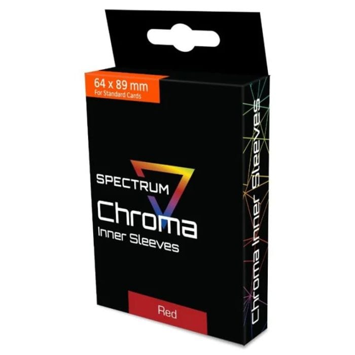 BCW Diversified Deck Protector: Spectrum: Chroma Inner Sleeves: Red (100) - Lost City Toys