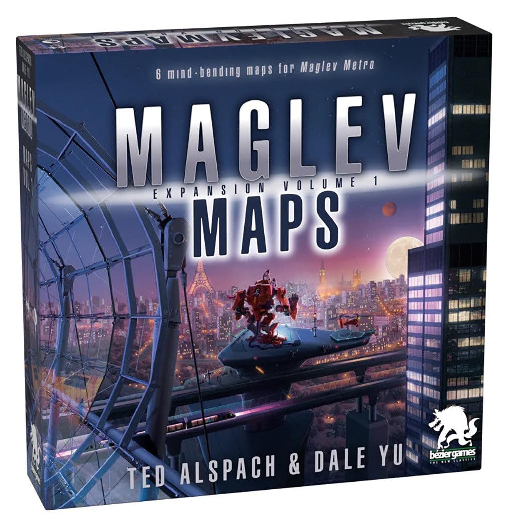 Bezier Games Maglev Metro: Maps Volume 1 Expansion - Lost City Toys