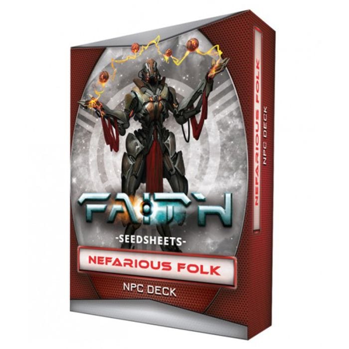 Burning Games RPG Accessories Burning Games FAITH: Seedsheets Nefarious Folk Gear Deck