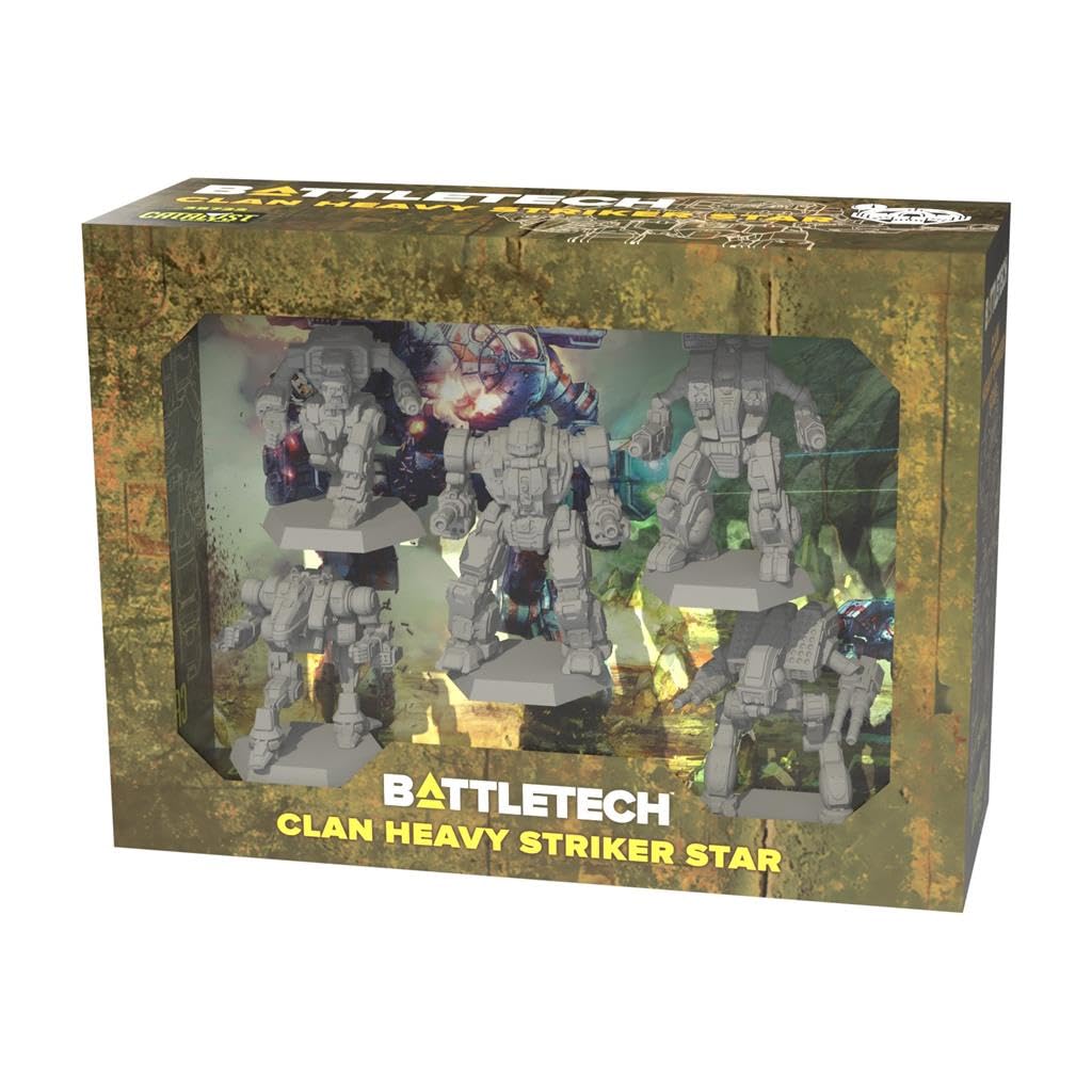 Catalyst Game Labs BattleTech: Miniature Force Pack - Clan Heavy Striker Star - Lost City Toys