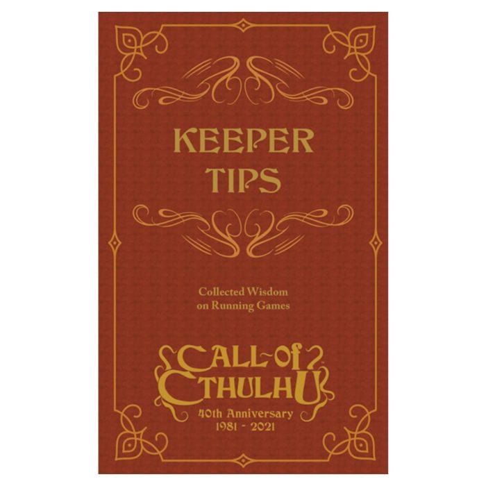 Chaosium Call of Cthulhu 40th Anniversary: Keeper Tips Book: Collected Wisdom - Lost City Toys