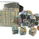 Chessex Manufacturing 12mm D6 Festive Vibrant/Brown (36) - Lost City Toys