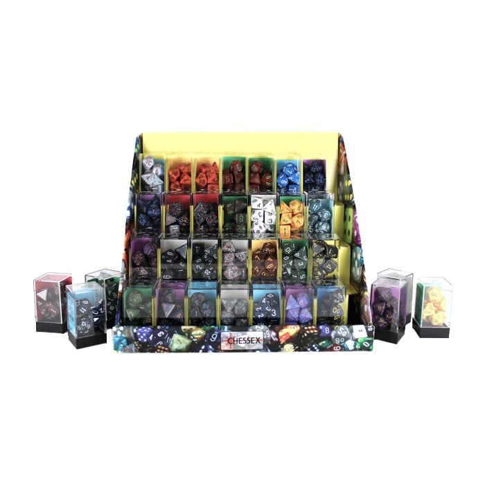 Chessex Manufacturing 7 - Set Cube Speckled Box of 50 - Lost City Toys