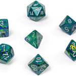 Chessex Manufacturing Accessories Chessex Manufacturing Festive Poly Green/Silver (7)