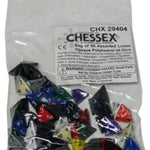 Chessex Manufacturing Accessories Chessex Manufacturing Opaque: D4 Poly Assorted Bag of Dice (50)