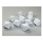 Chessex Manufacturing d10 Bag Opaque Blank White (10) - Lost City Toys