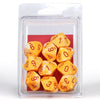 Chessex Manufacturing d10 Clamshell Festive Sunburst with Red (10) - Lost City Toys