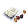 Chessex Manufacturing d10 Clamshell Luminary Nebula Primary with Turquoise (10) - Lost City Toys