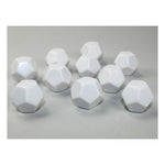 Chessex Manufacturing d12 Bag Opaque Blank White (10) - Lost City Toys