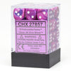 Chessex Manufacturing d6 Cube 12mm Festive Violet with White (36) - Lost City Toys