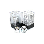 Chessex Manufacturing d6 Cube 16mm Silver Plated (2) - Lost City Toys