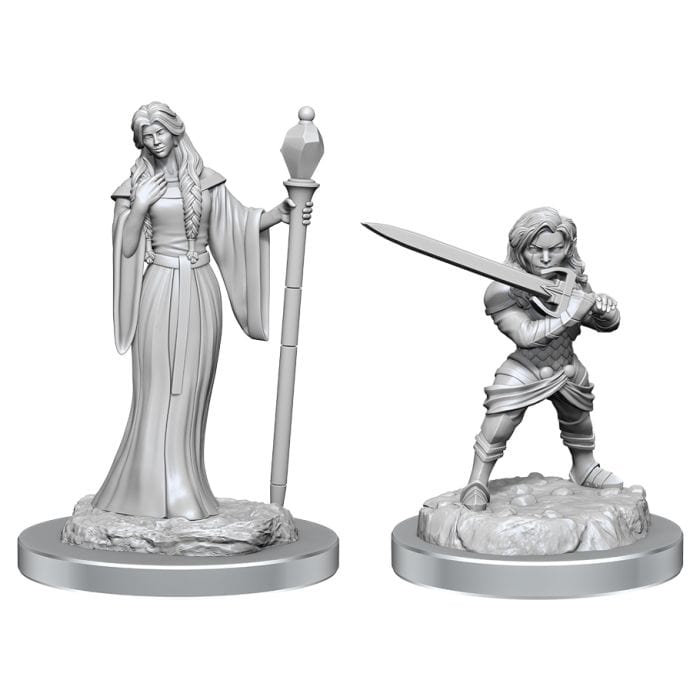 Critical Role Miniatures: Human Wizard Female & Halfling Holy Warrior Female W3 - Lost City Toys